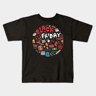 black Friday theme Kids T-Shirt